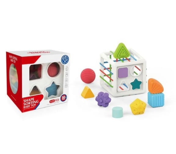 Montessori Shape Sorting Toy Box – Learn & Play Puzzle