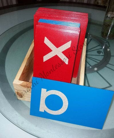 Wooden Alphabet Flash Cards